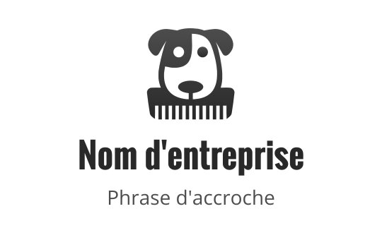Dog-grooming logo