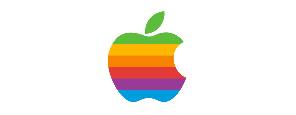 Le logo arc-en-ciel d'Apple