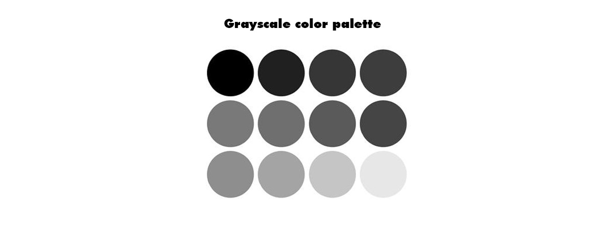 Roue de couleurs à échelle de gris