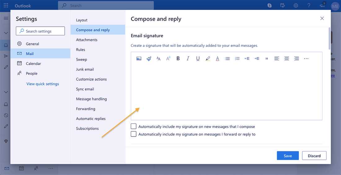 Comment créer une signature de courriel avec Outlook