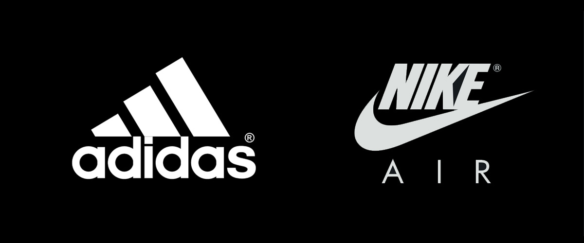 Signification des couleurs des logos sur fond noir et blanc