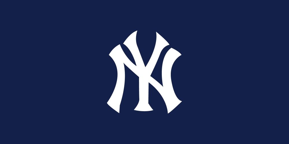 Logo des New York Yankees sur fond marine