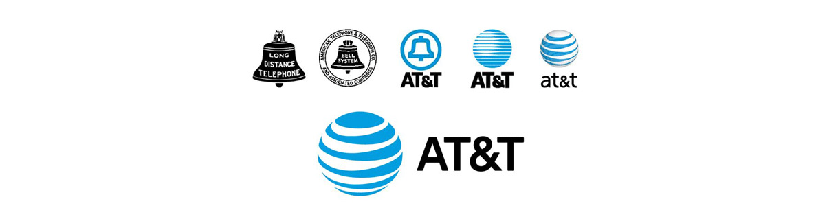 Evolution du logo AT&T