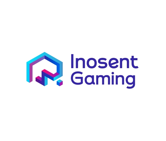 Logo gaming moderne avec icône géométrique en forme de lettre