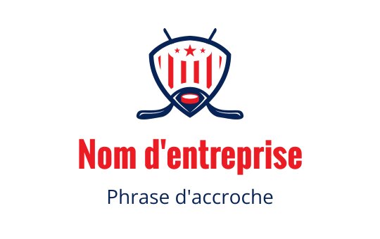 Logo de bouclier audacieux avec des rayures rouges et des étoiles