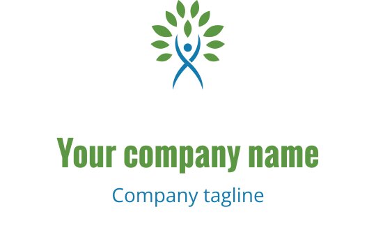 Logo moderne en teal et vert avec une forme de bouclier