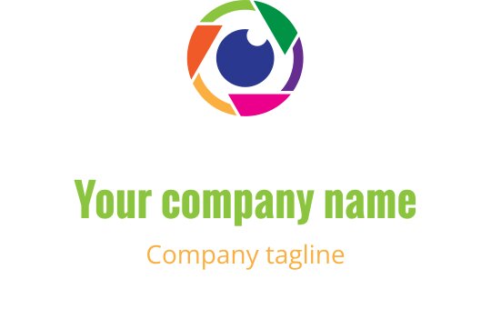 Conception de logo créatif avec une feuille verte entrelacée d'éléments corail et rouge