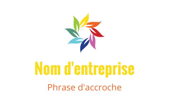 Logo design de feuilles colorées disposées en motif circulaire