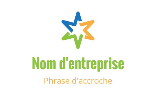 Logo design d'une étoile colorée avec des éléments bleus, orange et verts qui se chevauchent