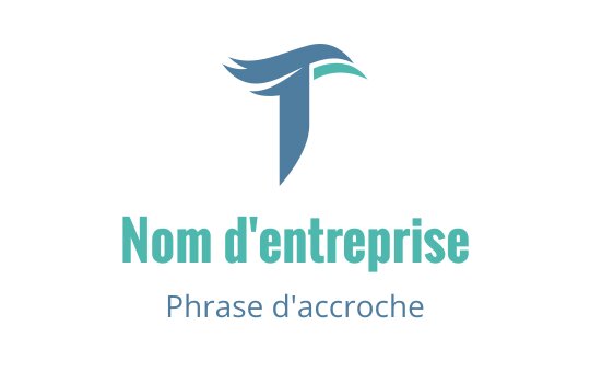 Logo de oiseau stylisé en nuances de bleu et de vert