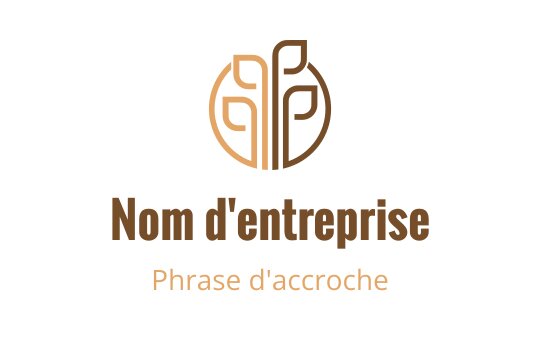 Design de logo élégant avec un arbre stylisé aux feuilles arrondies