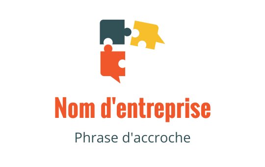 Logo design de pièce de puzzle colorée avec typographie audacieuse