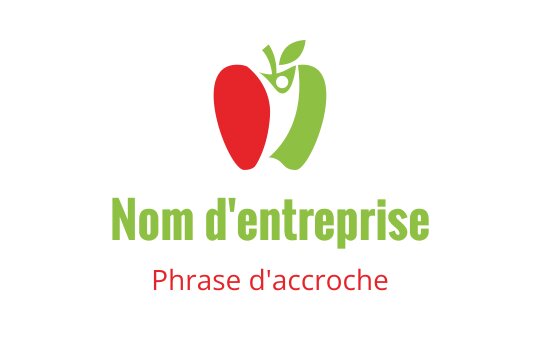 Design de logo coloré avec un motif de poivron rouge et vert