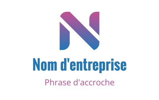 Logo moderne avec dégradé présentant une lettre N stylisée