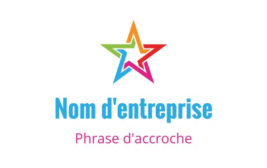 Logo coloré d'étoile avec un dégradé vibrant et une typographie audacieuse
