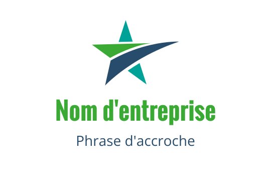 Design de logo moderne avec des éléments verts et bleus