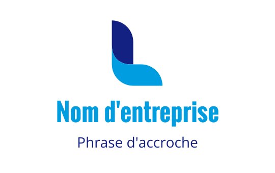 Logo moderne bleu et turquoise avec une lettre L stylisée