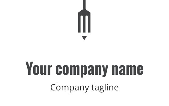 Logo moderne gris avec des formes abstraites et des lignes dynamiques