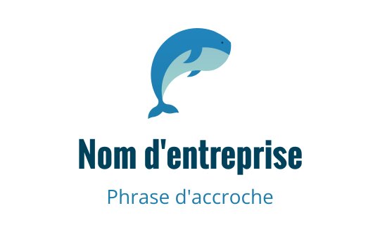 Logo de dauphin ludique en nuances de bleu et de bleu-vert