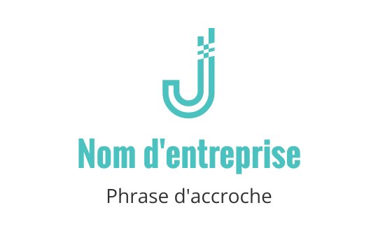 Logo moderne en teal avec une lettre J stylisée et des courbes