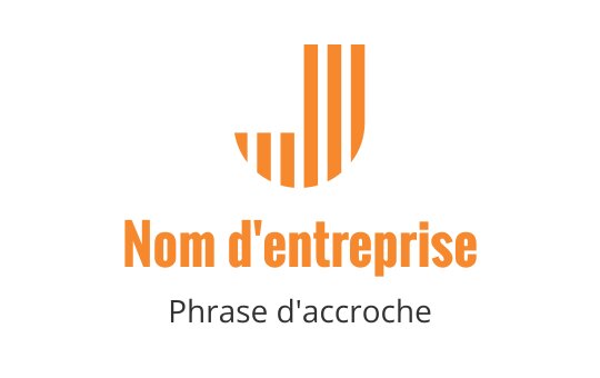 Design de logo moderne avec une lettre J stylisée et des rayures orange