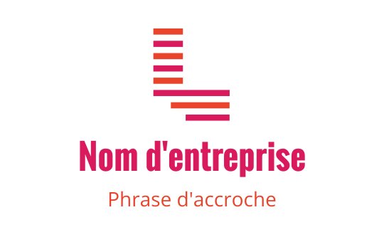 Design de logo moderne avec une lettre L stylisée et des rayures horizontales
