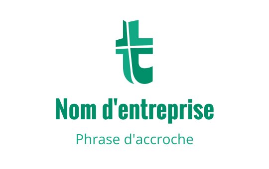Logo moderne en teal avec des lettres entrelacées et un élément croisé