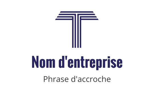 Logo moderne bleu avec une lettre T stylisée et des lignes