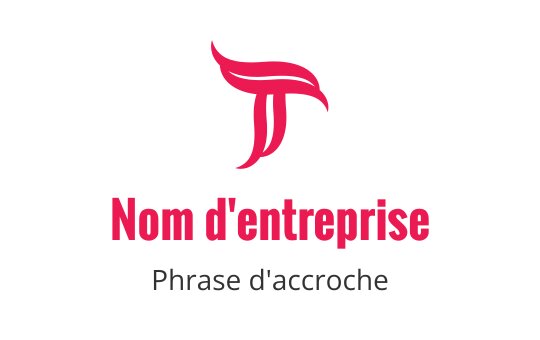 Design de logo élégant avec une lettre T rouge audacieuse et des éléments fluides