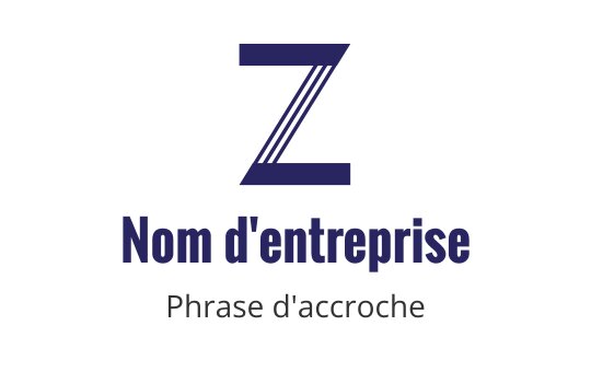 Design de logo moderne avec une lettre "Z" en gras et des lignes diagonales