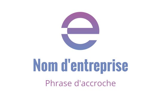 Design de logo moderne avec une lettre 'e' stylisée en dégradé de couleurs