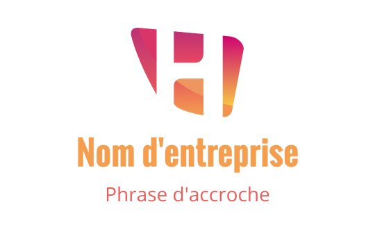 Design de logo moderne avec une lettre 'H' stylisée en dégradé de couleurs