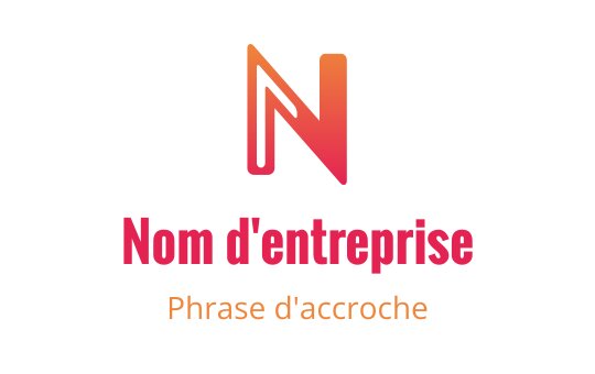 Logo moderne avec un dégradé présentant une lettre N stylisée