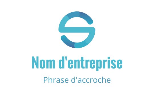 Logo circulaire moderne bleu avec la lettre S stylisée