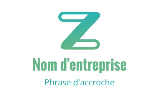Logo moderne en teal et vert avec une lettre Z stylisée