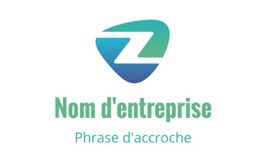 Design de logo moderne avec une lettre Z stylisée en bleu et vert