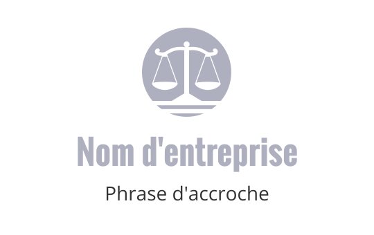 Logo de balances équilibrées en gris avec un fond circulaire