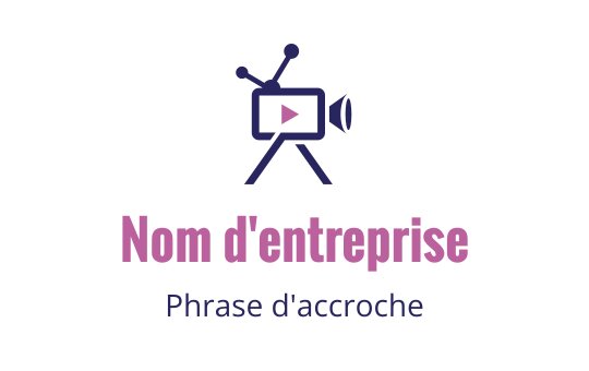 Conception de logo créatif avec une caméra vidéo et un bouton de lecture