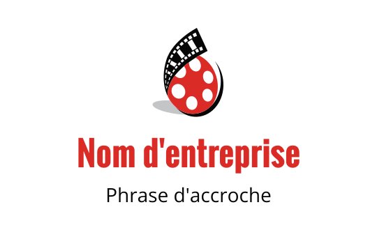 Logo de coccinelle ludique avec un élément de bobine de film