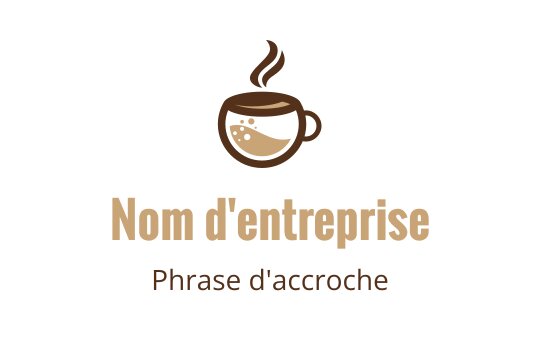 Logo de tasse de café avec de la vapeur et des bulles ludiques