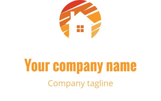 Logo design vibrant avec un thème de vacances corail et or