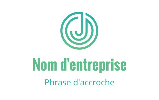 Logo moderne circulaire avec une lettre J stylisée en dégradés de bleu-vert