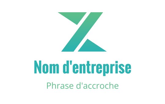 Logo moderne en teal avec une lettre Z stylisée