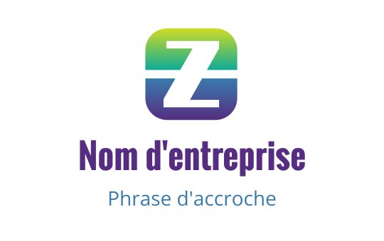 Design de logo moderne avec une lettre "Z" stylisée en dégradé de couleurs