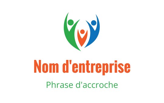 Logo coloré avec des figures abstraites en vert, bleu et orange