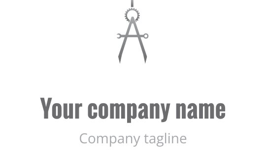 Logo minimaliste avec une boussole et la lettre A stylisée