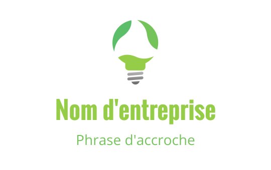 Logo de ampoule moderne avec des accents de feuille verte