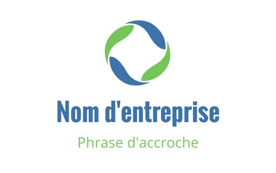 Design de logo circulaire moderne avec des formes fluides bleues et vertes