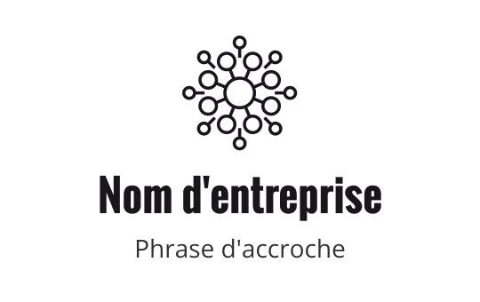 Design de logo circulaire moderne avec des nœuds interconnectés et une typographie audacieuse