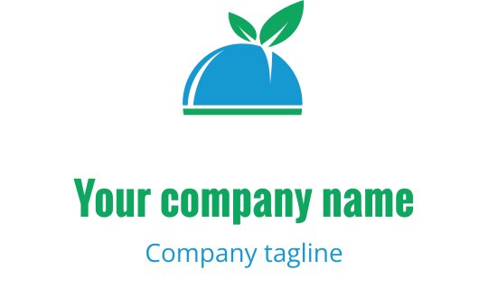 Logo moderne bleu et turquoise avec des cloches stylisées